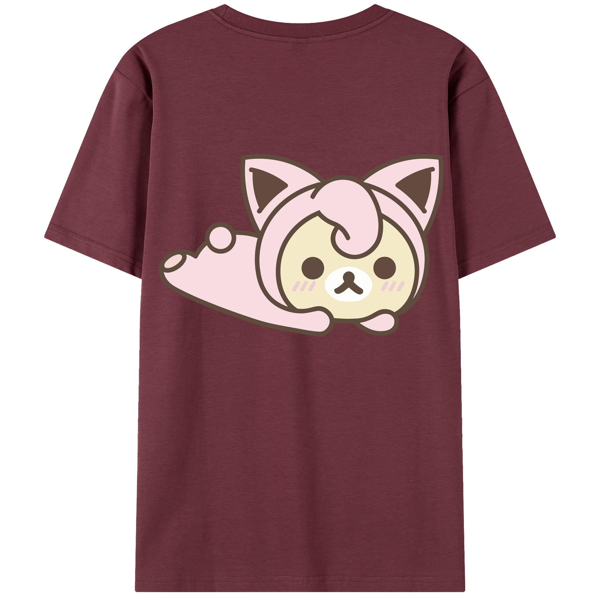 （画像用） リラックマ リラックマ キイロイトリ Rilakkuma Korilakkuma Kiiroitori 綿100％半袖Tシャツ（背面プリント）